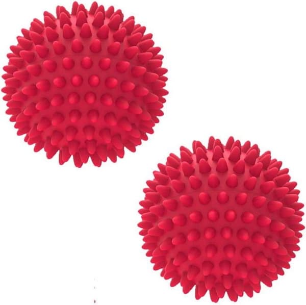 Sæt med 2 spidse fodmassagebolde, hårde bolde til triggerpunktsterapi, zoneterapi,