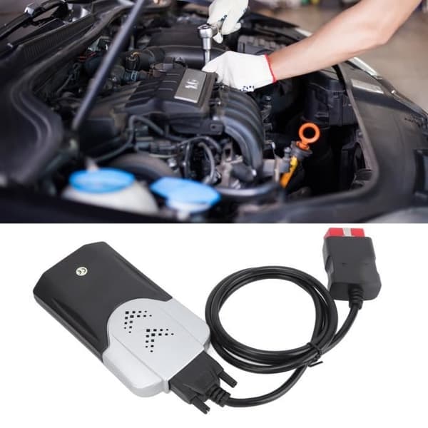 Ashata Bluetooth OBD-scanner til DS150E, Bluetooth OBD-scanner, multifunktionelt diagnostisk værktøj til fejlkodelæsning til biler