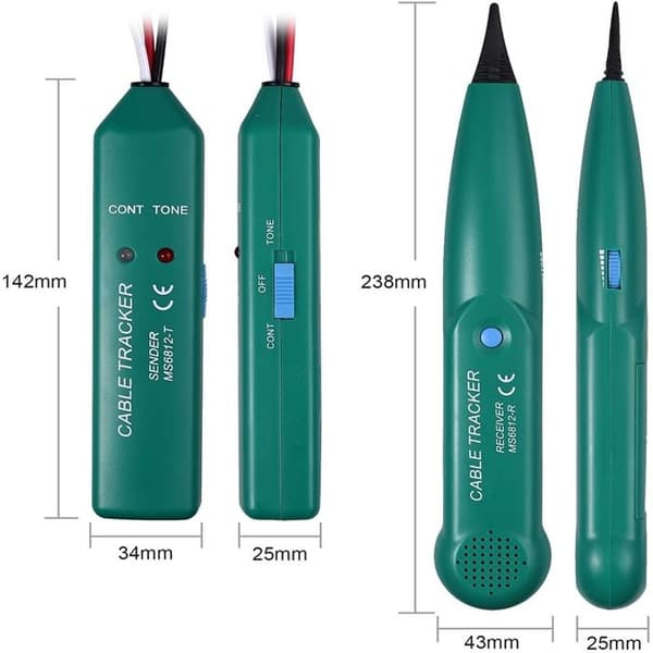 Multifunktionel ledningstester, kabeldetektor, MS6812 kabeldetektor til robotplæneklipper