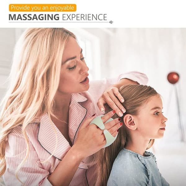 Hovedbundsmassagebørste, shampoobørste, silikone