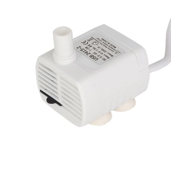 USB dränkbar minipump för akvarium, vattendispenser för husdjur