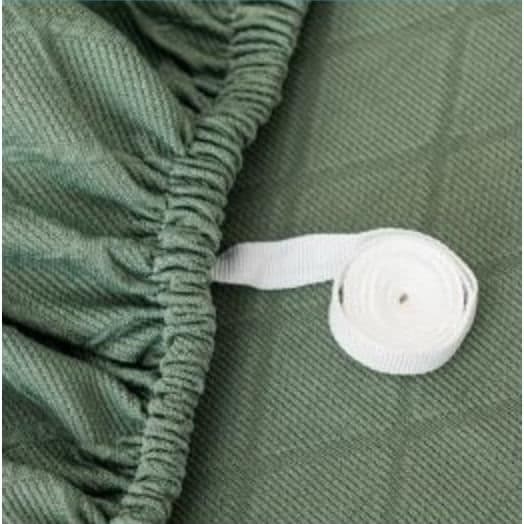 Trekk til 3-seters sofa - polyester - grønn - sofatrekk 190-230 cm