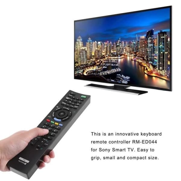 BOYOU erstatningsfjernkontroll for Sony Smart TV RM-ED044