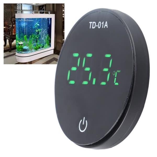LED-display akvarietermometer, digitalt termometer til akvarium, præcis LED-display, hygrometer til dyrehandel