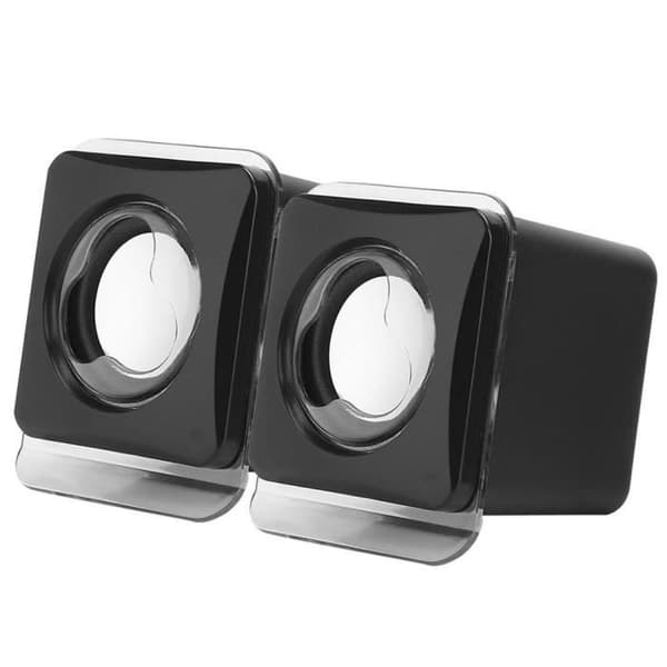 Zerone Datahøyttaler Mini Kablet Stereohøyttaler for Stasjonær Laptop USB 2.0 System