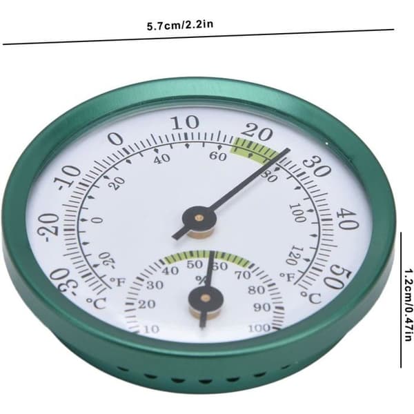 Indendørstermometer, hygrometertermometer, indendørs temperaturmåler, drivhustermometer