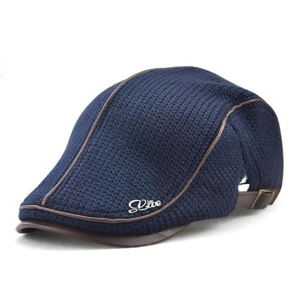 (Blå) Caps - Beret - Justerbar - Bomull og polyester - Én størrelse - Blå