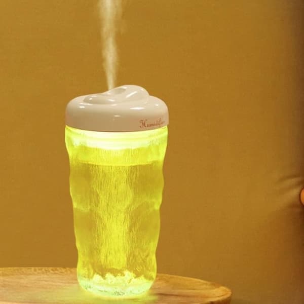 (Hvid) Luftfugter - HELLOVE - 380ml - Hvid - Lav støj - Aroma Diffuser