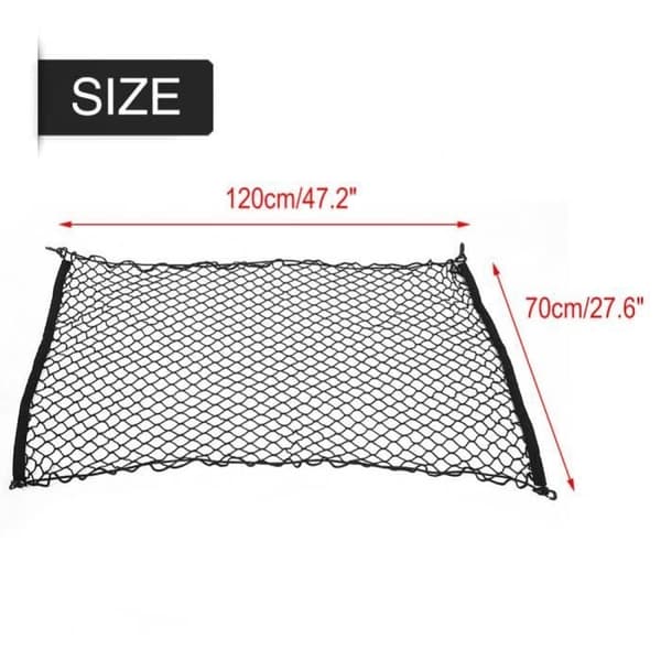 Elastisk nylon bagasjeromsnett 70x120cm