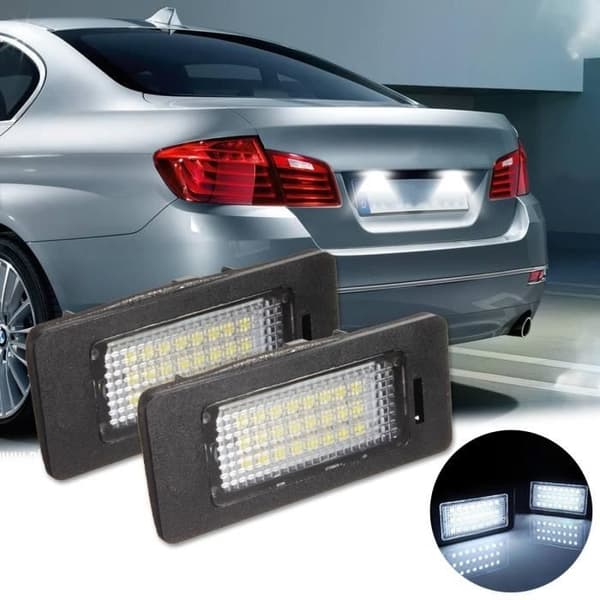 NEUFU 2x LED Nummerpladelygter Til BMW E39 E60