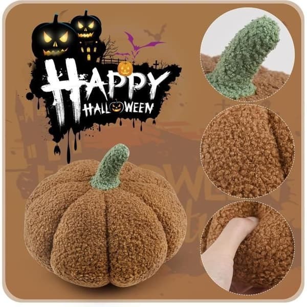 (Brun) Dekorativ kudde - Ej specificerad - Pumpa - 30 cm - Brun - Inomhus