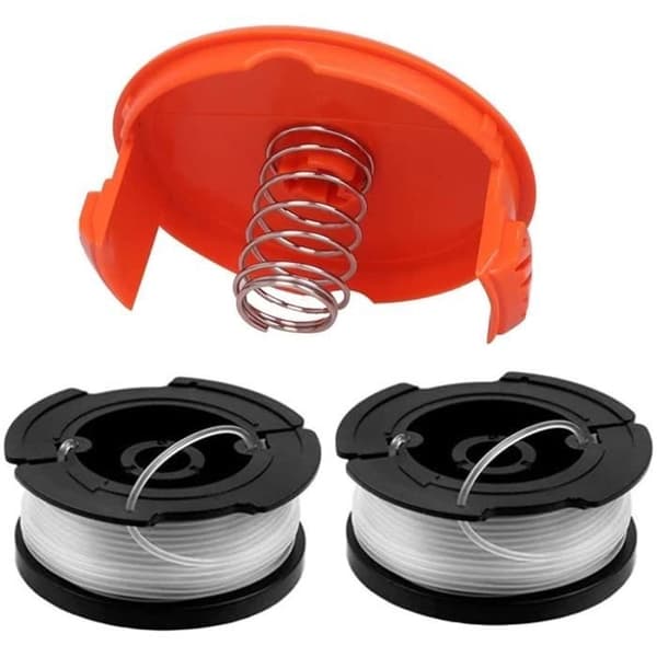 Sort plæneklippertrådspole Nylon plæneklipper reservespole Trimmer reservespoler