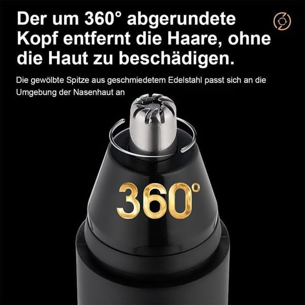 Näs- och öronhårstrimmer 5W elektrisk näshårstrimmer, tyst drift (50dB)