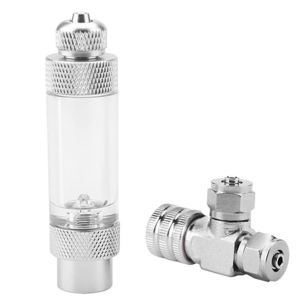 Akvariumsystem CO2-regulator Nålbackventil Bubbelräknare Akvariumtillbehör 04#