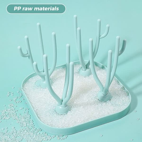 Flaskeavløpsbeholder, plast, grønn