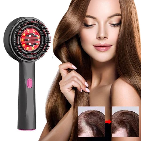 Hårbottenmassagekam Hårväxtkam Massager Rödljusterapi Massageborste