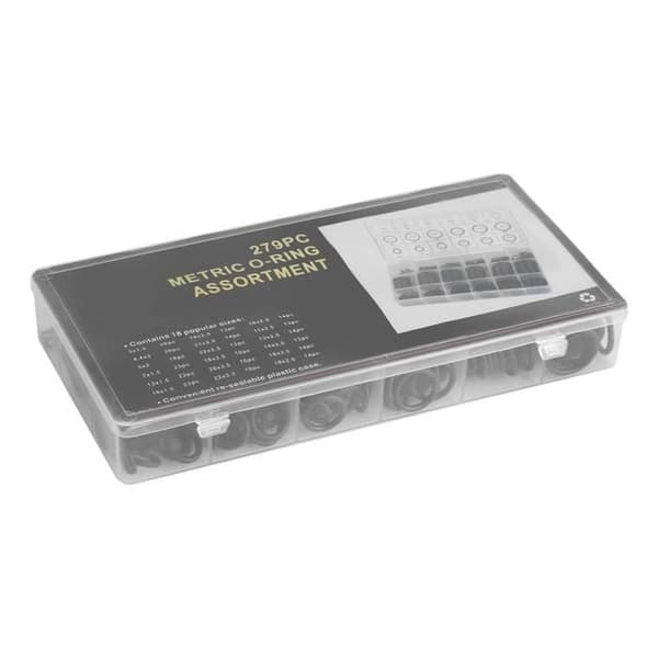 (Sort) Gummi O-ringe Assorteringssæt - Sort - O-ring Skive - Hydraulisk VVS