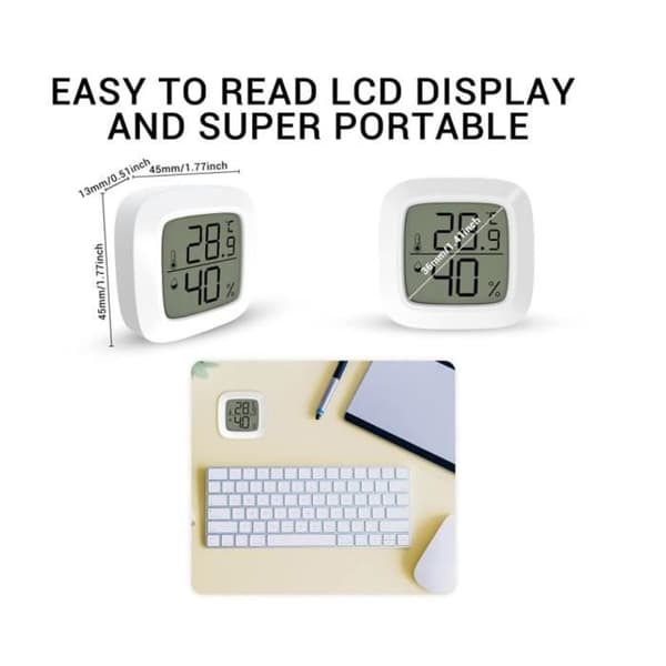 Inomhustermometer - Ej specificerad - Mini - 10s snabb kylning - Noggrann hygrometer - 4 stycken