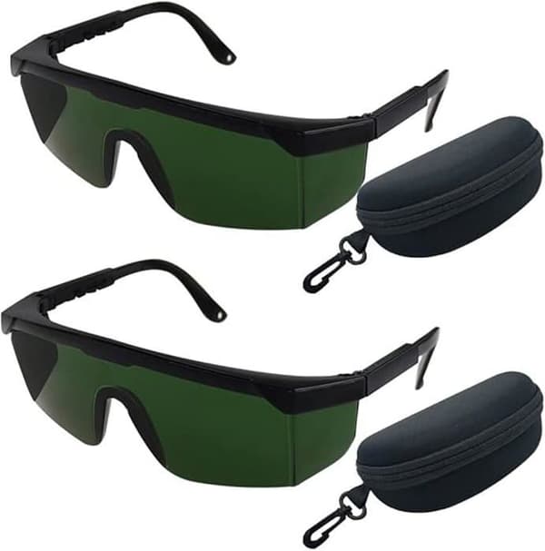 2 st laserskyddsglasögon, laserskyddsglasögon (gröna)