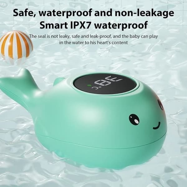 Badetermometer for baby, digitale LED-vanntermometer, flytende badekartermometer, vanntermometer
