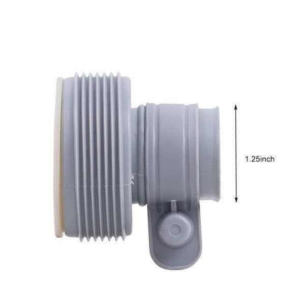 2-pak B-adapter til Intex-pool - forbinder pools, slangeadapter til pooltilbehør 3,8 cm til 3,8 cm