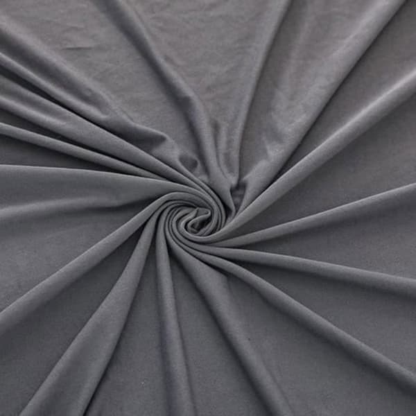 (Grått) L-format hörnsofföverdrag - Polyester - Grå - 3+2-sits - Tvättbart
