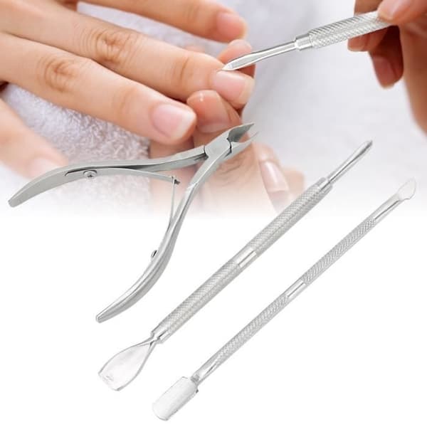 Drfeify Rustfrit Stål Neglebåndsklipper Manicure Værktøjssæt Død Hud Fjerner