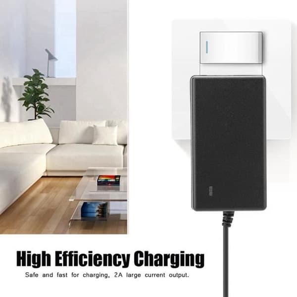 BOYOU AC 100-240V DC 21V 2A litiumionbatterilader sikker lading EU-plugg