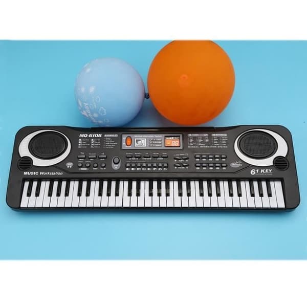 61 tangenter keyboardpiano med mikrofon barneundervisning