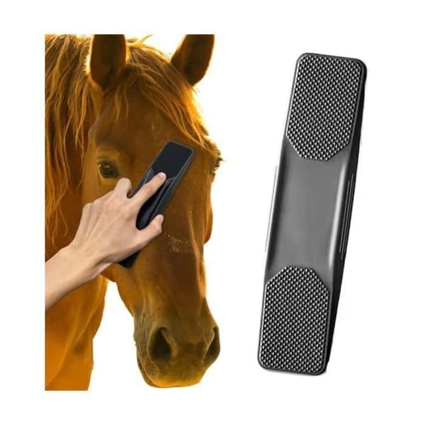 Hestemassagebørste, Hestemassagebørste, Hesteplejebørster, Hestebørster, Fjerner hår,