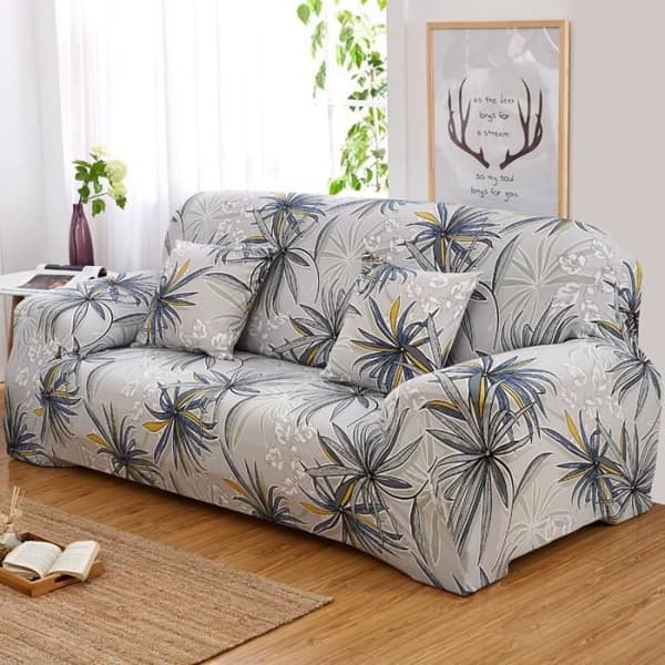 Trekk til 2-seters sofa, stretchsofabeskytter, heldekkende sofatrekk, sofapute (stil 4)