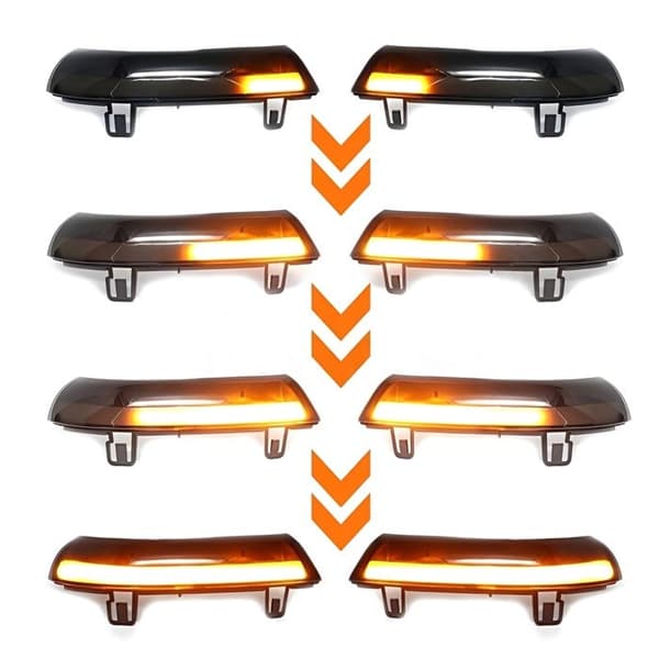 2 stk. LED dynamisk speilblinklys for VW Golf 5 Jetta MK5 Passat B6