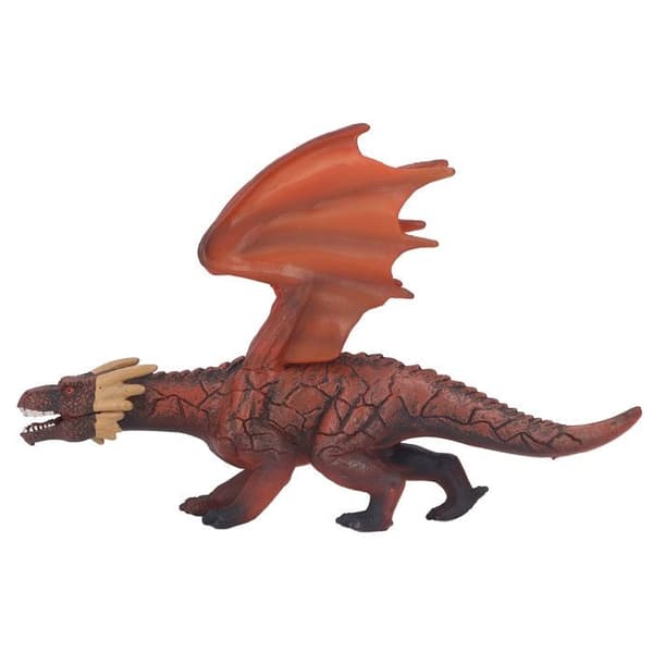 Realistisk flygende dinosaurfigur, simulert ilddragemodell, til samlerobjektdekorasjon