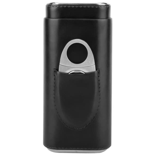 Læder cigaretui (til 3 sorte cigarer) - CHE