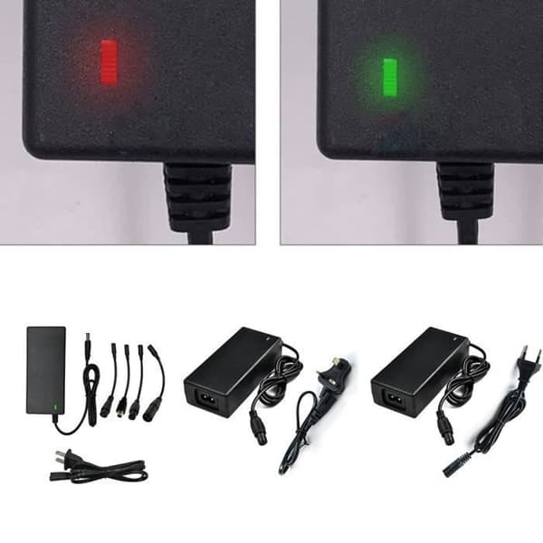 El-scooteroplader, 42V 2A med 5 stik til el-scooter