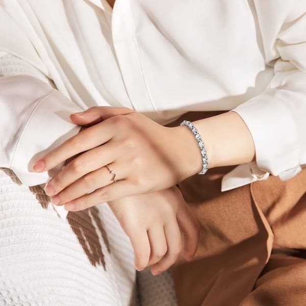 Magnetisk armbånd i titanium stål, magnetisk armbånd til