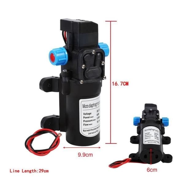 116Psi högtrycks självsugande vattenpump för campinghusvagn DC 12V-CWU