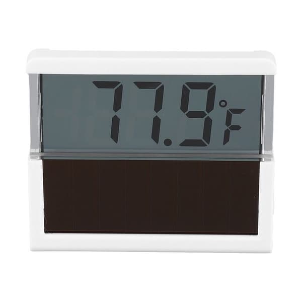 Solcellsakvarietermometer, digital transparent LCD-skärm, högprecisionssolcellsakvarietermometer