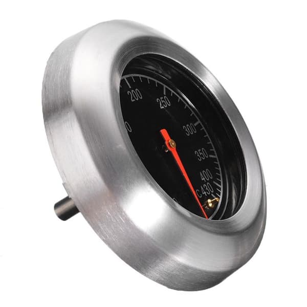 Analogt kødtermometer i rustfrit stål til grill, udendørs rygetermometer til grill, 60-430°C
