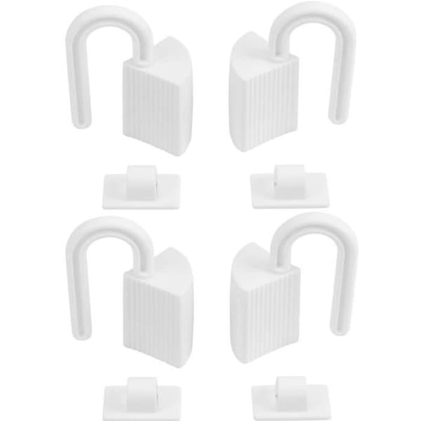 Klämskydd för dörr - Barnfingerskydd - Vit - 4-pack