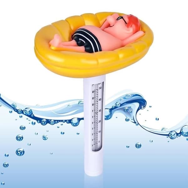 Bassengtermometer - Høykvalitets PVC - Flytende - Hvit