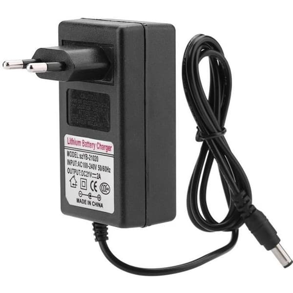 BOYOU AC 100-240V DC 21V 2A litiumionbatterilader sikker lading EU-plugg