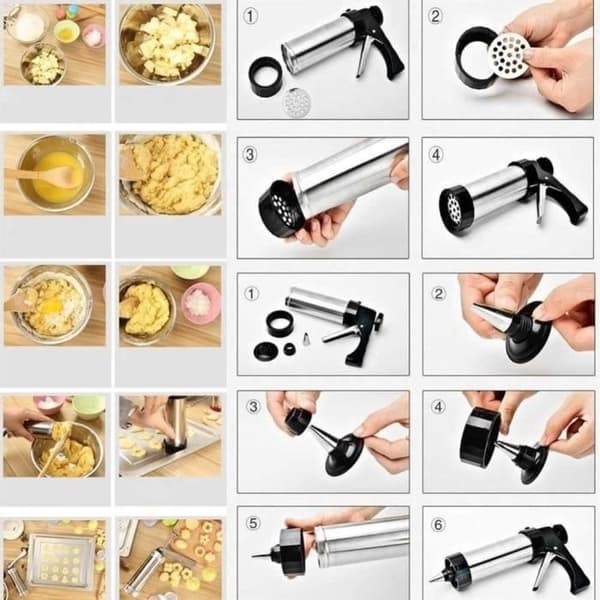 Cookie Form Kiks Maker Cookie Machine Cookie Making Kagedekoration Presse Dejforme Sprøjtedyser Cookie A609