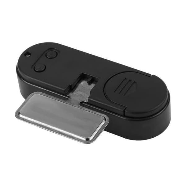 FDIT Digital Bilklocka - 2-i-1 LED-termometer - Svart