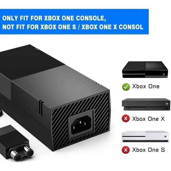 Xbox One -virtalähde - BONAEVER -verkkolaite - 100-240V - pikalataus - LED-merkkivalo