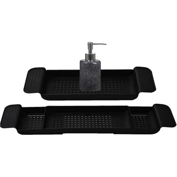 Badekarbro for justerbart badekar, uttrekkbart badekarbrett i plastbadekar, uttrekkbart badekarbrett