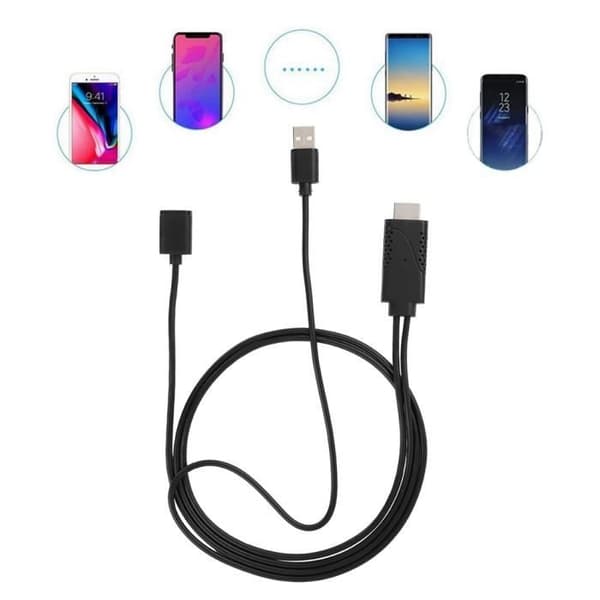 1 USB til HDTV HDMI-adapter TV USB-kabel for iPhone Android