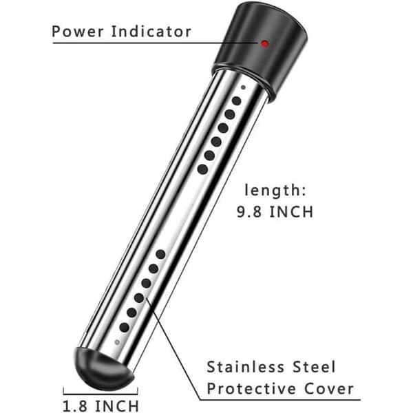 (svart) Eldpatron - Ej specificerad - 2500 W - EU-kontakt - Timerfunktion - Automatisk avstängning