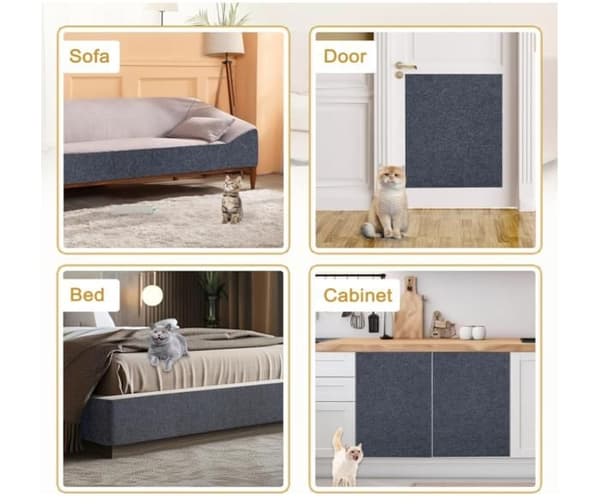 200x40 cm selvklebende kloremette til katter, klorebrett til sofa, klorebeskyttelse til katter, selvklebende kloremette