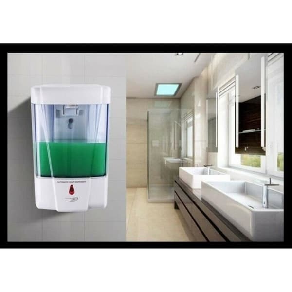 (Vit) Automatisk beröringsfri tvålpump - IR - 700ML - Vit